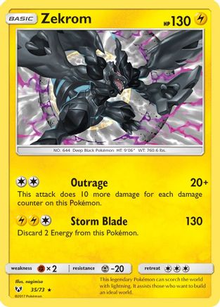 Zekrom (SLG-035) (Reverse Holofoil)