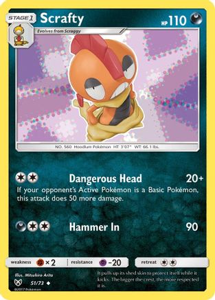 Scrafty (SLG-051) (Reverse Holofoil)