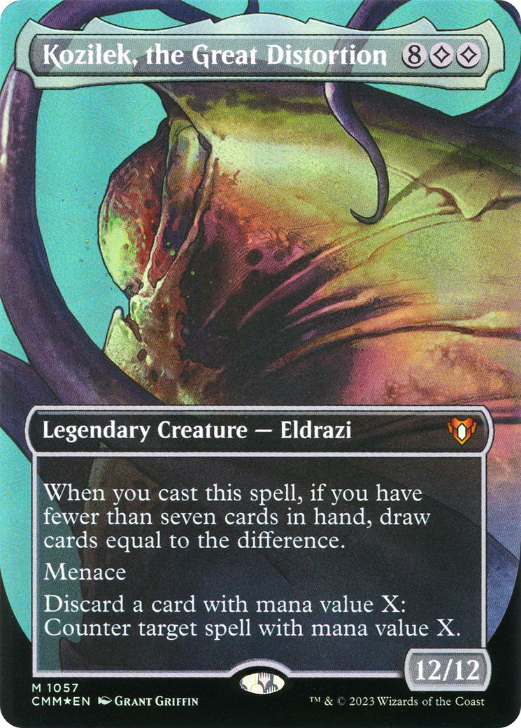 Kozilek, the Great Distortion (CMM-1057) (Borderless) (Textured Foil)