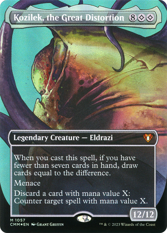Kozilek, the Great Distortion (CMM-1057) (Borderless) (Textured Foil)