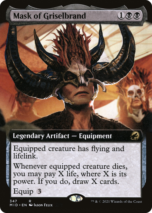 Mask of Griselbrand (MID-347) (Extended Art)