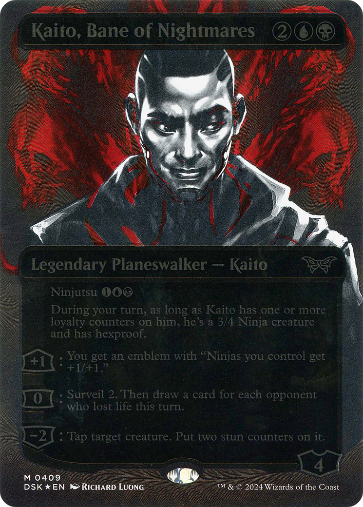 Kaito, Bane of Nightmares (DSK-409) (Showcase) (Borderless) (Textured Foil)