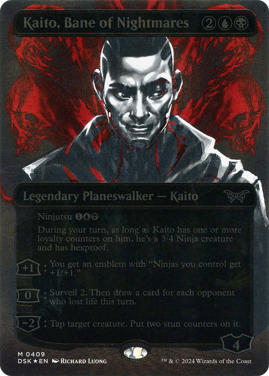 Kaito, Bane of Nightmares (DSK-409) (Showcase) (Borderless) (Textured Foil)
