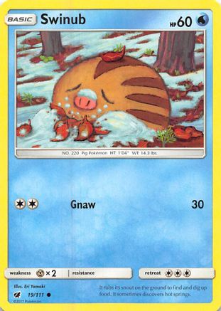 Swinub (CIN-019) (Reverse Holofoil)