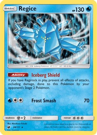Regice (CIN-028) (Holofoil)