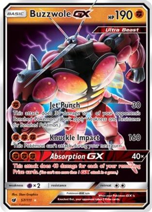 Buzzwole GX (CIN-057) (Holofoil)