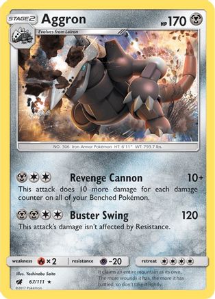 Aggron (CIN-067) (Reverse Holofoil)