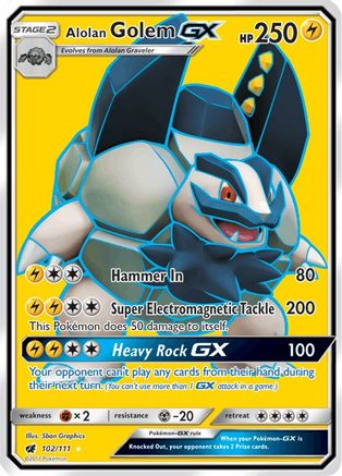 Alolan Golem GX (Full Art) (CIN-) (Holofoil)