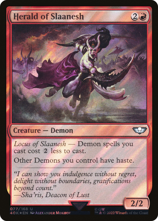 Herald of Slaanesh (40K-77★) (Surge Foil)