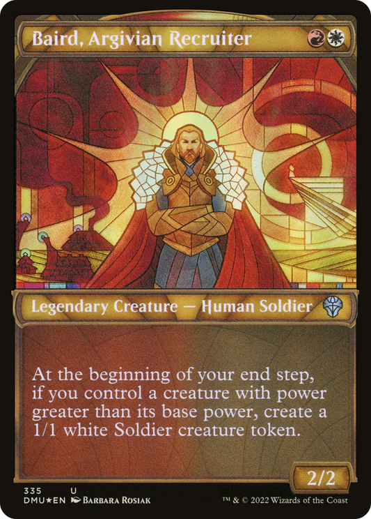 Baird, Argivian Recruiter (DMU-335) (Showcase) (Textured Foil)