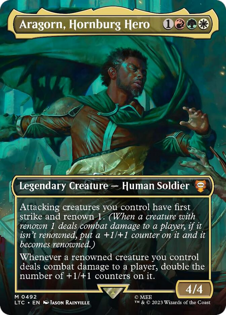 Aragorn, Hornburg Hero (LTC-492) (Borderless) (Foil)
