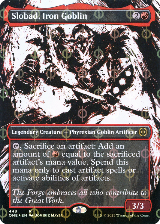 Slobad, Iron Goblin (ONE-448) (Showcase) (Borderless) (Compleat Foil)
