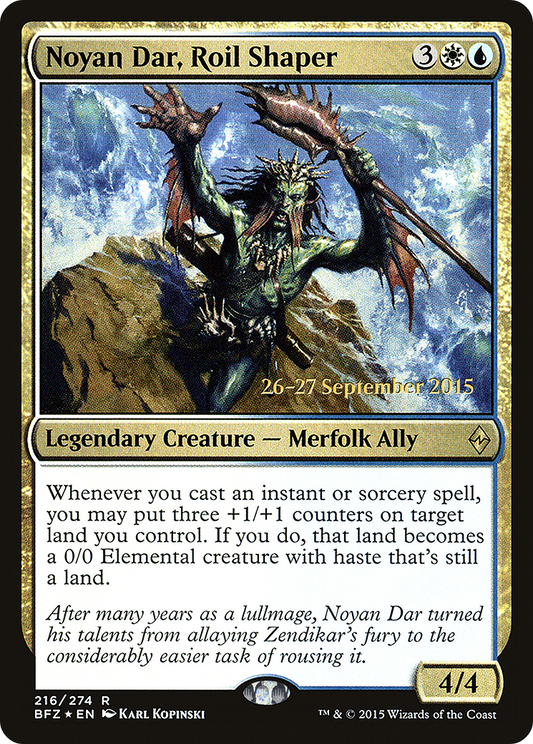 Noyan Dar, Roil Shaper (PRE-216S) (Foil)
