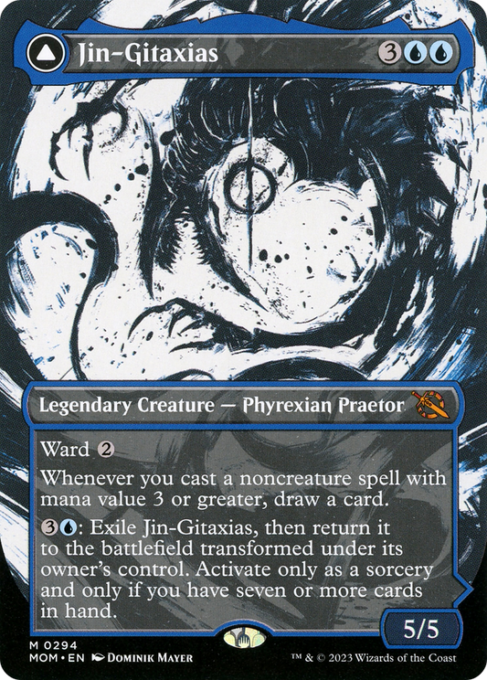 Jin-Gitaxias // The Great Synthesis (MOM-294) (Showcase) (Borderless) (Foil)