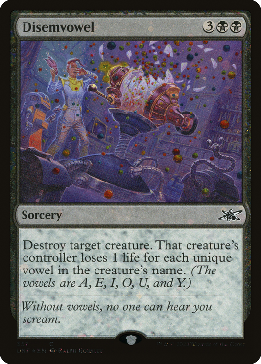 Disemvowel (UNF-357) (Galaxy Foil)