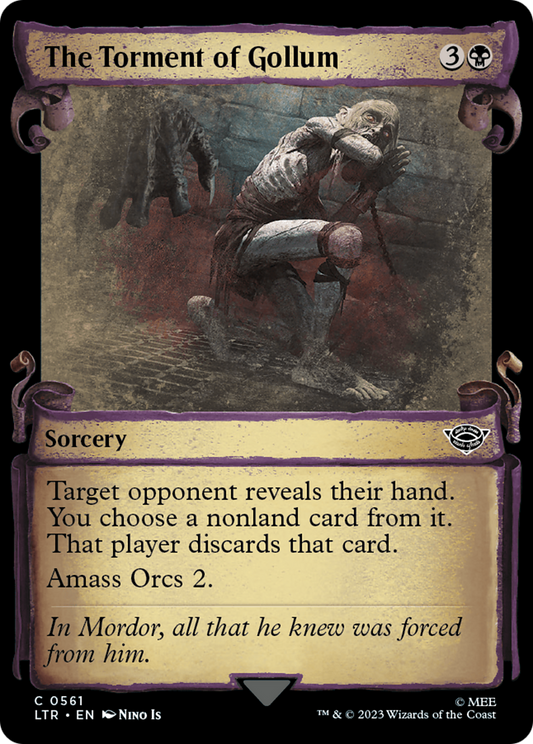 The Torment of Gollum (LTR-561) (Showcase) (Scroll) (Foil)