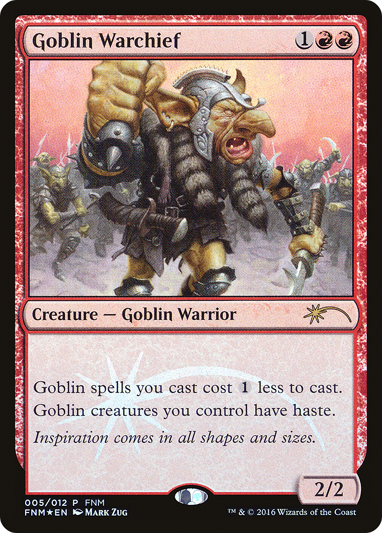Goblin Warchief (FNM-005) (Foil)