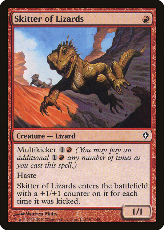 Skitter of Lizards (WWK-091) (Foil)