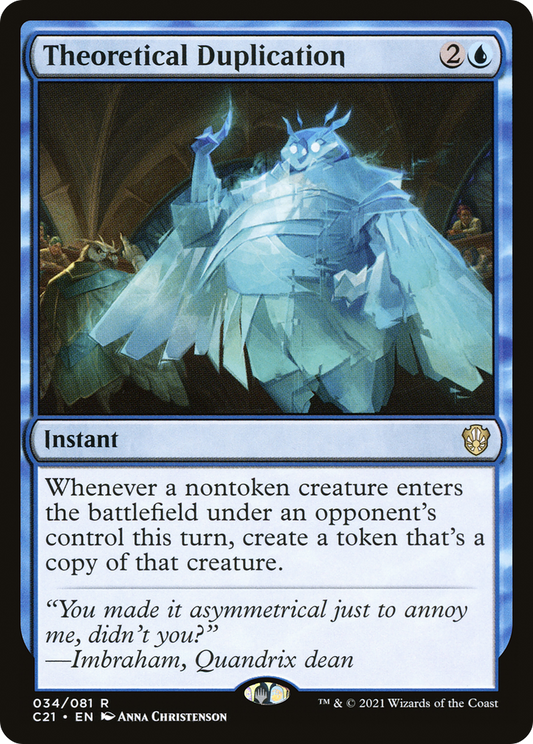 Theoretical Duplication (C21-034)