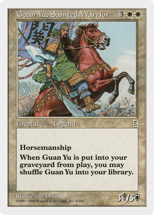 Guan Yu, Sainted Warrior (PTK-006)
