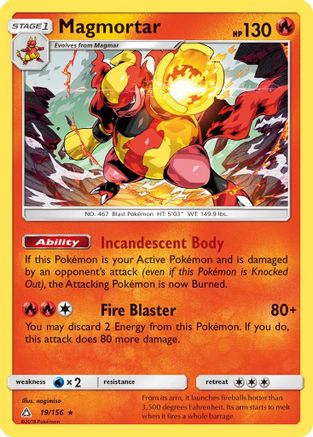 Magmortar (UPR-019) (Reverse Holofoil)