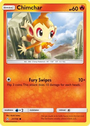 Chimchar (21) (UPR-021) (Reverse Holofoil)