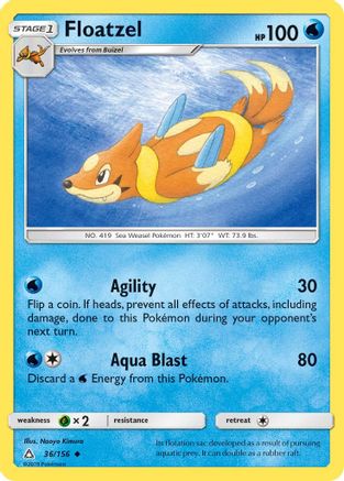 Floatzel (UPR-036) (Reverse Holofoil)