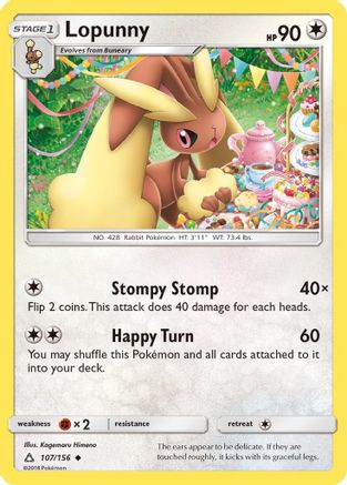 Lopunny (UPR-107) (Reverse Holofoil)