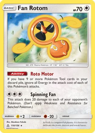 Fan Rotom (UPR-110) (Reverse Holofoil)