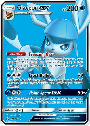 Glaceon GX (Full Art) (UPR-141) (Holofoil)