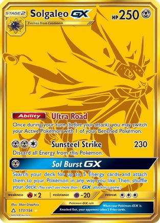 Solgaleo GX (Secret Rare) (UPR-173) (Holofoil)