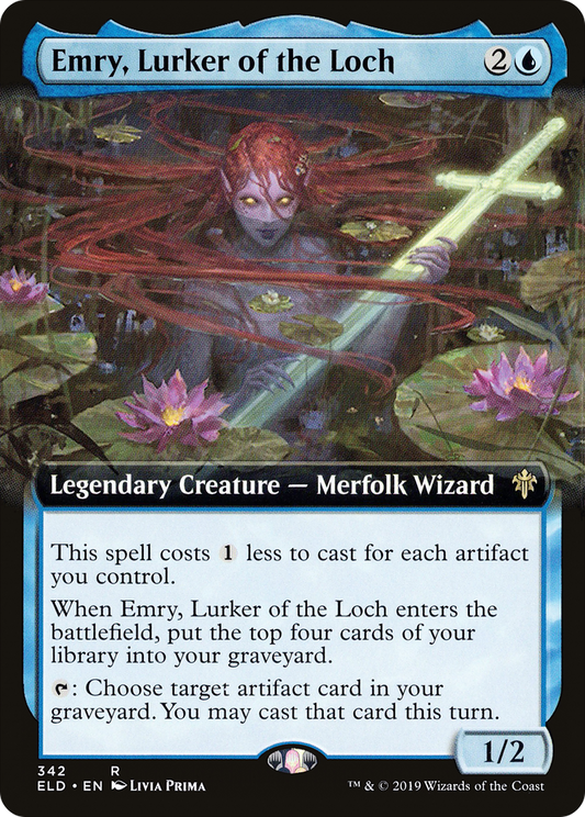 Emry, Lurker of the Loch (ELD-342) (Extended Art)