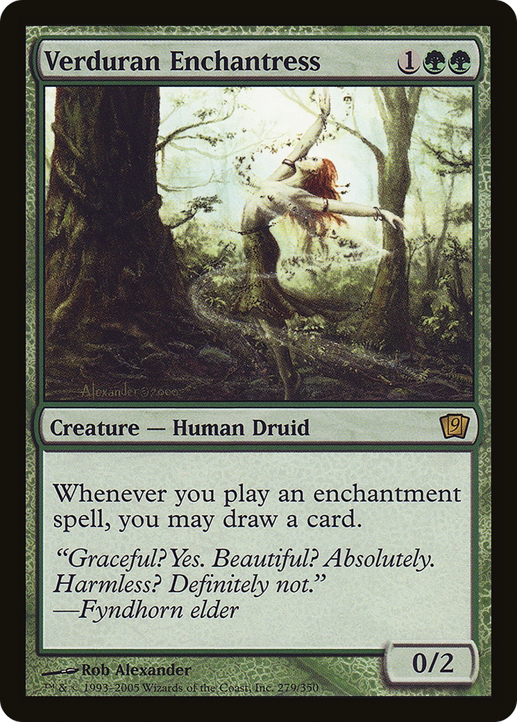 Verduran Enchantress (9ED-279★) (Foil)