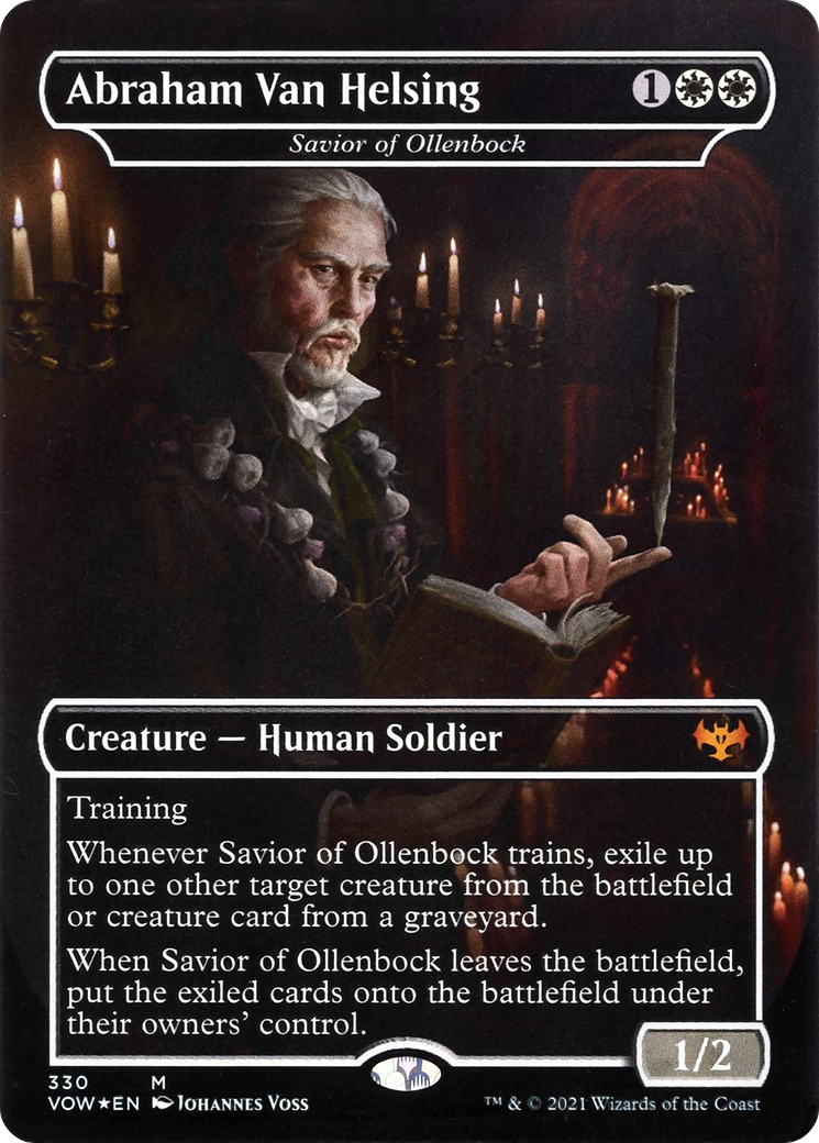 Abraham Van Helsing / Savior of Ollenbock (VOW-330) (Showcase) (Borderless) (Foil)
