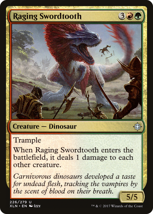 Raging Swordtooth (XLN-226) (Foil)