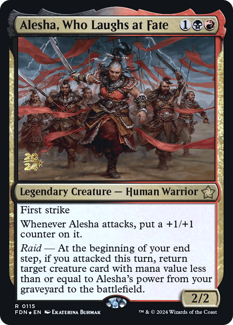 Alesha, Who Laughs at Fate (PRE-115S) (Foil)