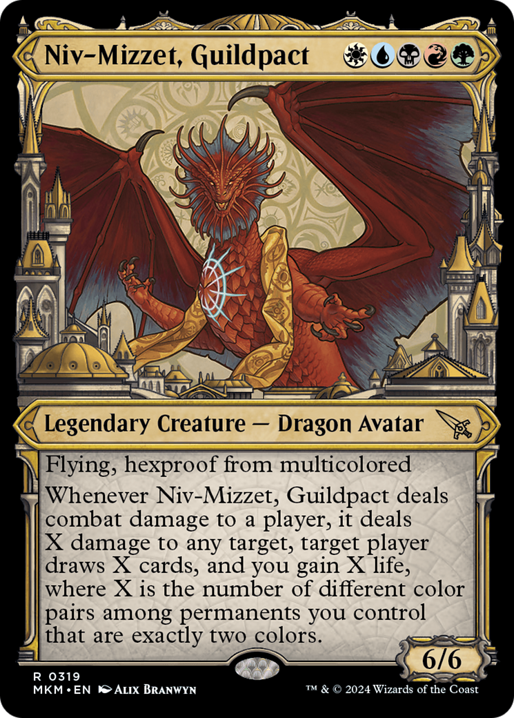 Niv-Mizzet, Guildpact (MKM-319) (Showcase) (Foil)