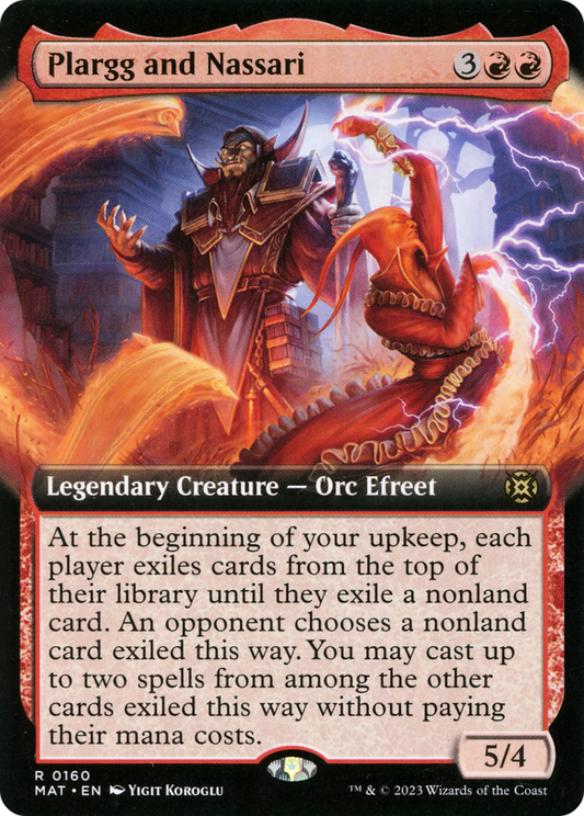 Plargg and Nassari (MAT-160) (Extended Art) (Foil)