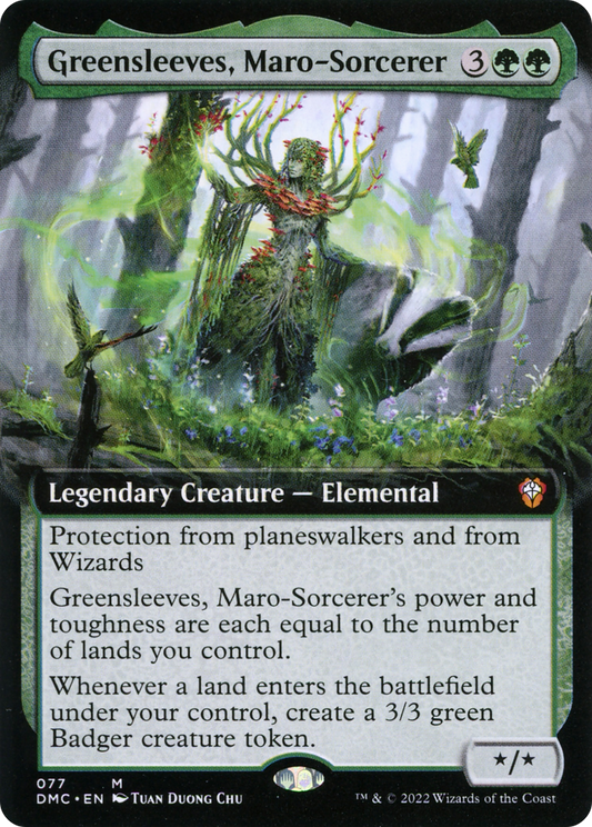 Greensleeves, Maro-Sorcerer (DMC-077) (Extended Art) (Foil)