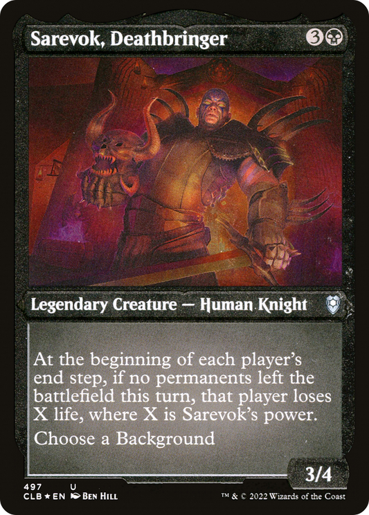 Sarevok, Deathbringer (CLB-497) (Etched Foil)