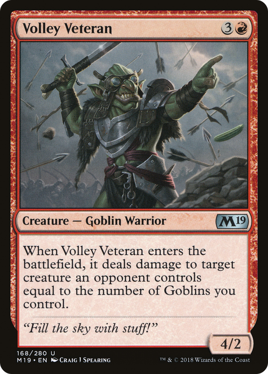 Volley Veteran (M19-168) (Foil)