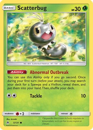 Scatterbug (5) (FLI-005) (Reverse Holofoil)