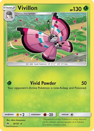 Vivillon (FLI-008 (Reverse Holofoil)