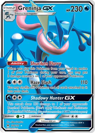Greninja GX (Full Art) (FLI-120) (Holofoil)