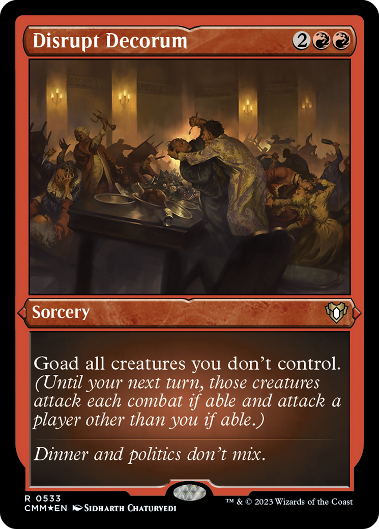 Disrupt Decorum (CMM-533) (Etched Foil)