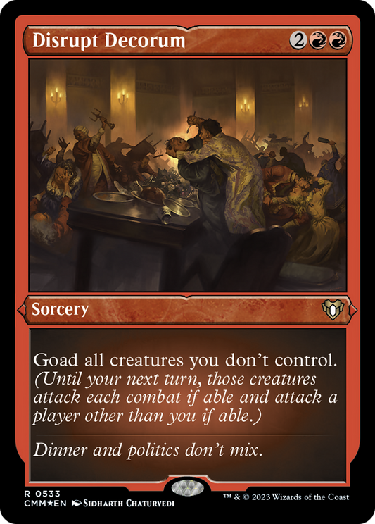 Disrupt Decorum (CMM-533) (Etched Foil)