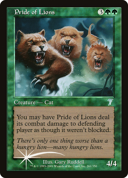 Pride of Lions (7ED-261★) (Foil)