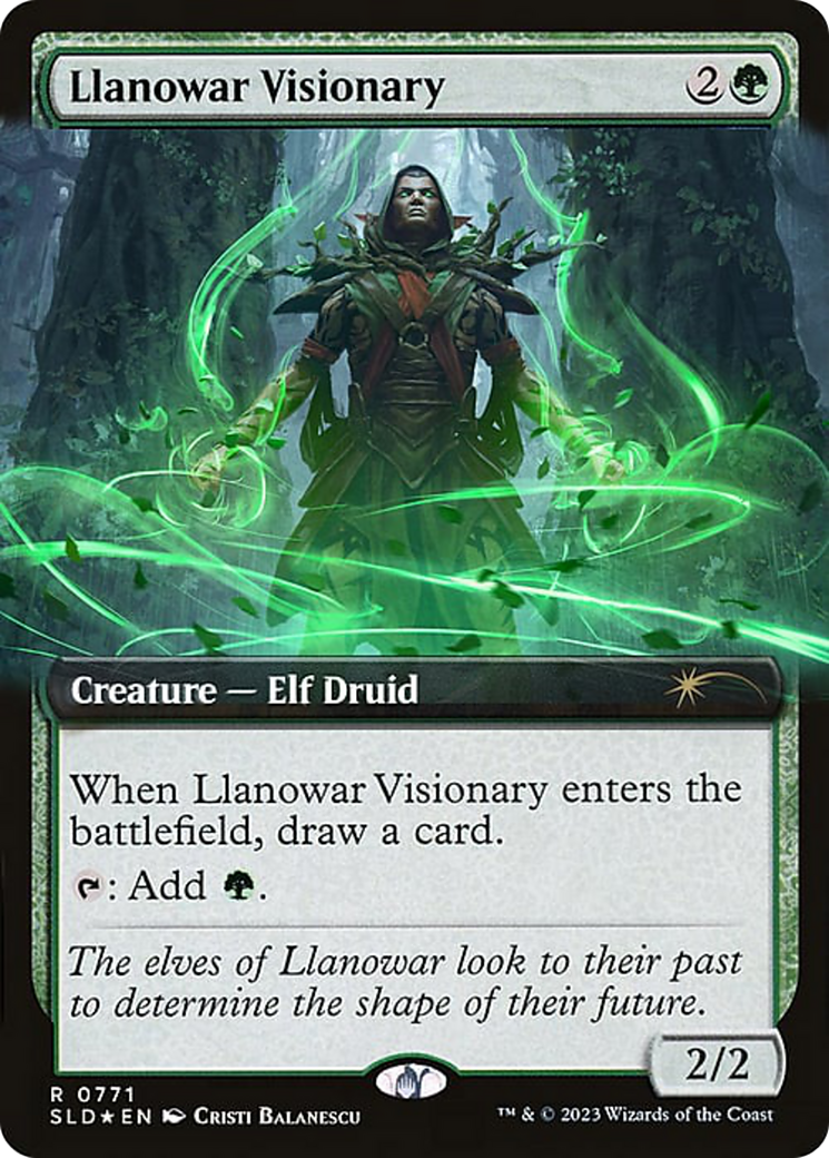 Llanowar Visionary (SLD-771) (Extended Art) (Foil)