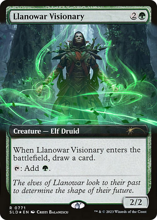 Llanowar Visionary (SLD-771) (Extended Art) (Foil)
