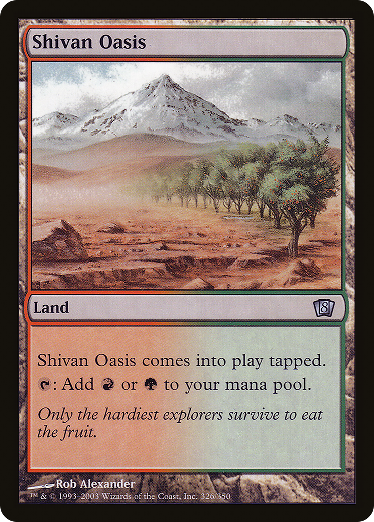 Shivan Oasis (8ED-326★) (Foil)